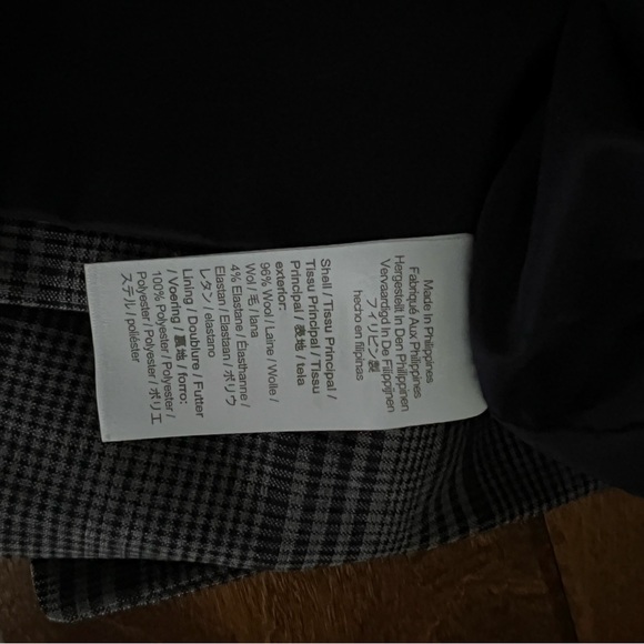 J. Crew Navy and Gray Plaid Women's Sommerset Blazer size 8 - Picture 13 of 16